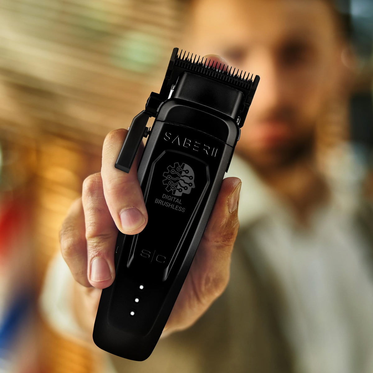 Black STYLECRAFT Saber 2 Professional Cordless Hair Clipper, Black