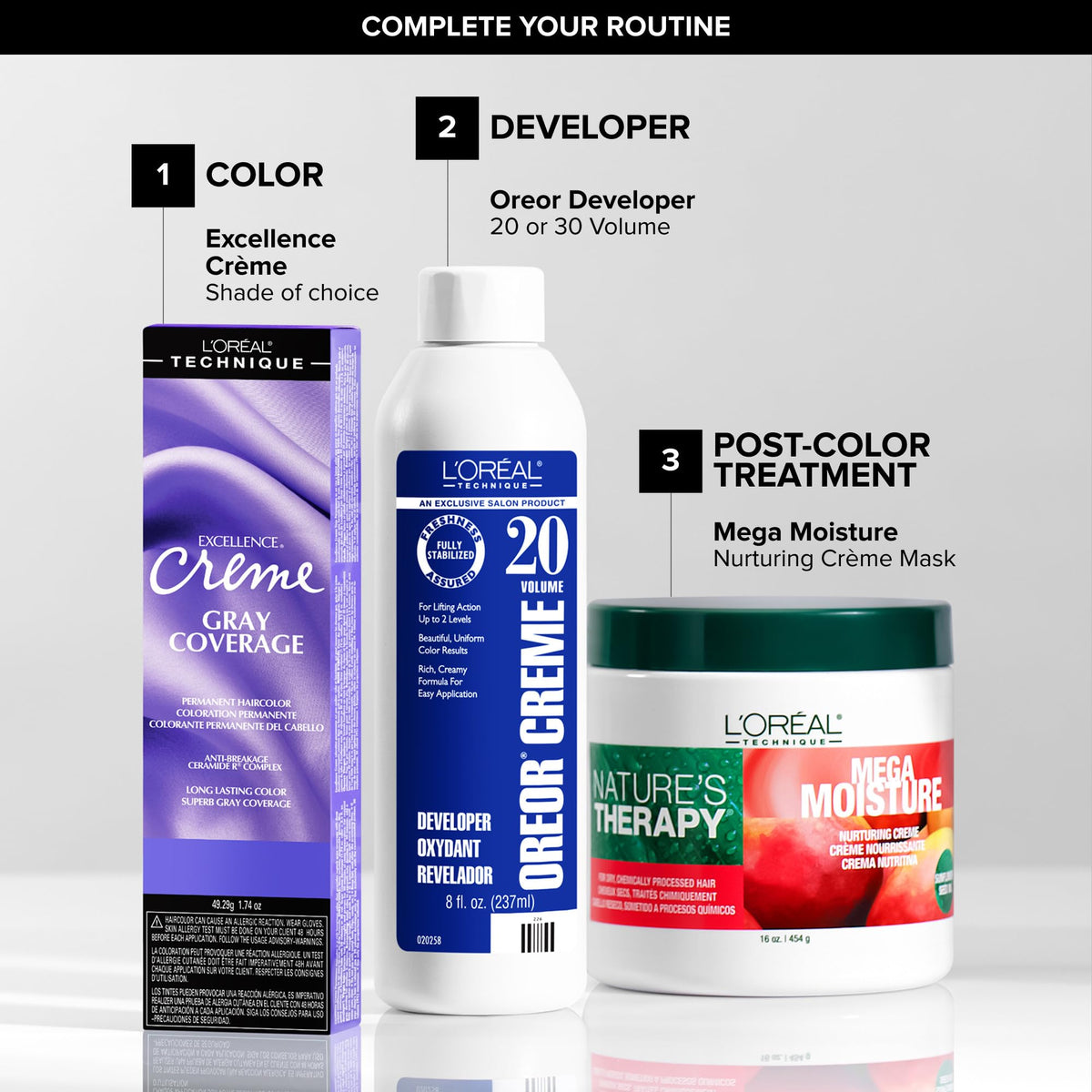 Light Gray L'Oréal Technique Excellence Crème Permanent Color – Light Golden Brown