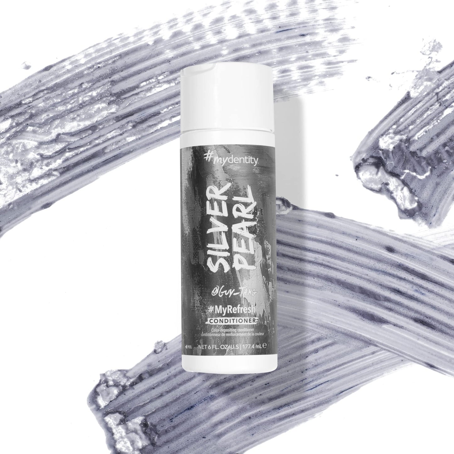 White Smoke #mydentity MyRefresh Color Depositing Conditioner, Silver Pearl, 6 oz | Temporary Hair Dye | Color Lasts up to 25 washes