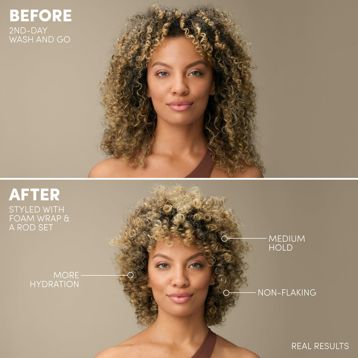 Rosy Brown Mizani Foam Wrap Curly Hair Styling Foam Mousse - For Curly Hair