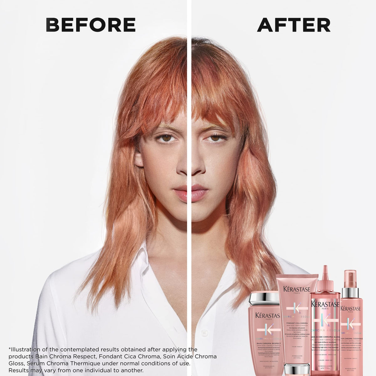 White Smoke Kerastase Chroma Absolu Cica Conditioner – For Color-Treated Hair