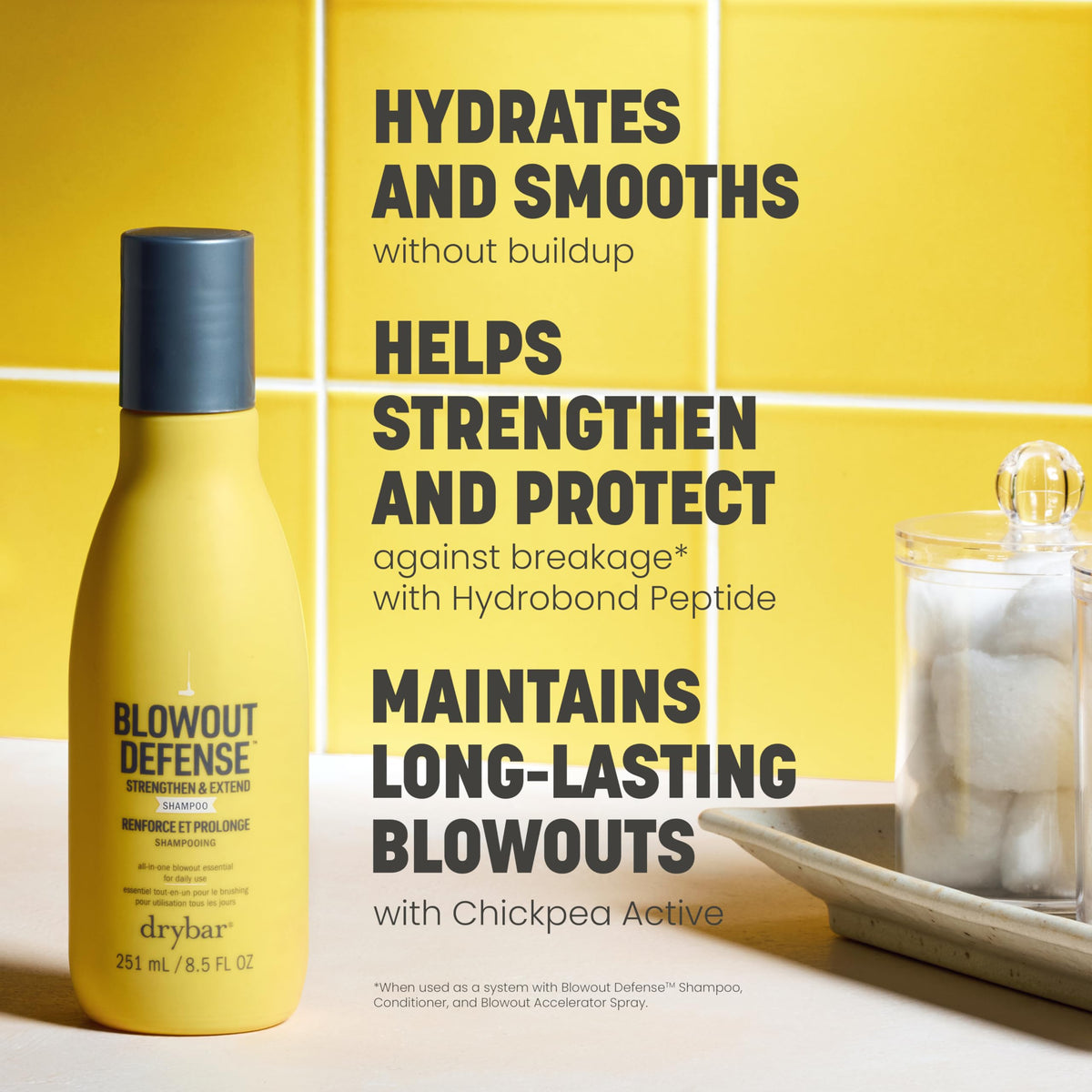 Light Goldenrod Drybar Blowout Defense Strengthen & Extend Shampoo