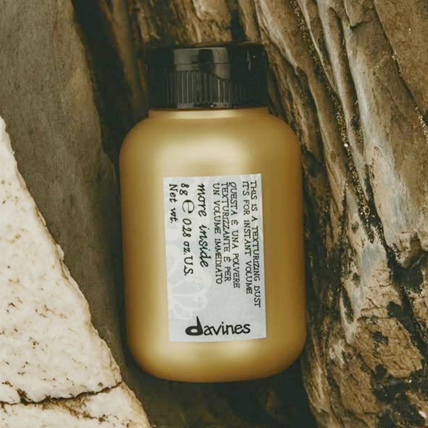 Dark Olive Green Davines This Is A Texturizing Dust Powder, Medium Hold Instant Volume - Volume Powder for Root Lift - Creates Matte Texture & Grip, 0.28 oz