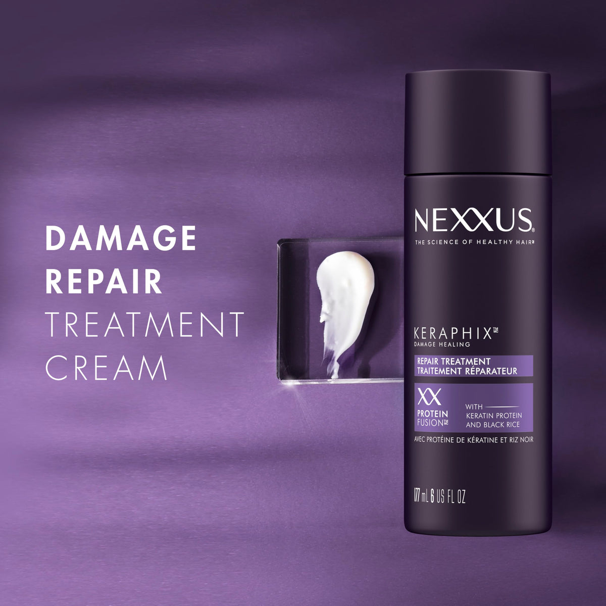 Dim Gray Nexxus Keraphix Pre-Wash Treatment Damage Repair Cream 6 oz