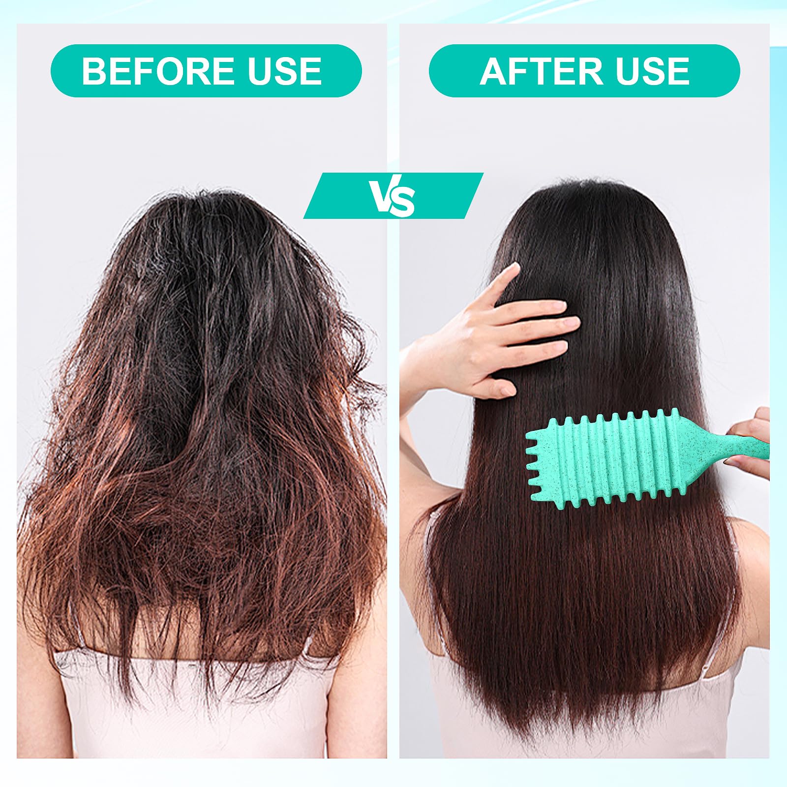 White Smoke Candy Brush,Curly Hair Brush,Curl Defining Brush,Shaping and Defining Curls for Women Hair Brush for Combing and Shaping,Reduce Pulling and Curl Separation For Defined Curls(green)