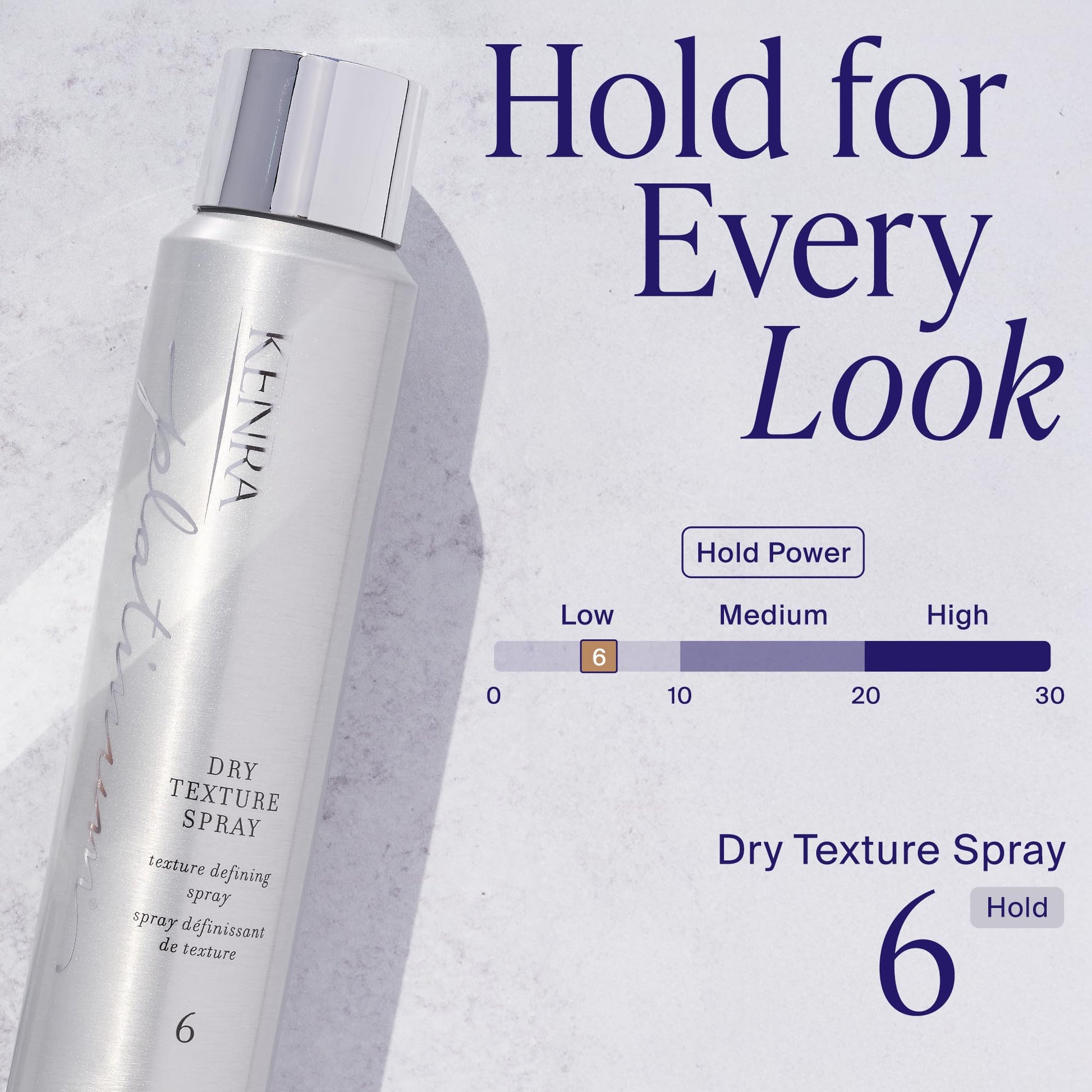 Light Gray Kenra Platinum Dry Texture Spray 6 | Defining Styler | Increases Fullness | Absorbs Oils & Impurities | Ultra-Lightweight, Non-Drying Formulation | All Hair Types | 5.3 oz