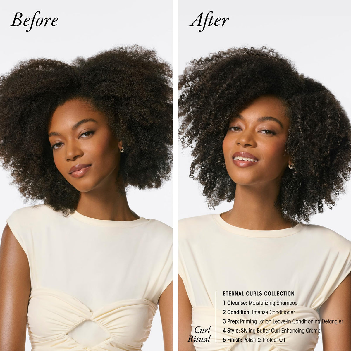 Antique White Oribe Eternal Curls Polish & Protect Oil - Nourishes & Adds Shine - 3.4oz