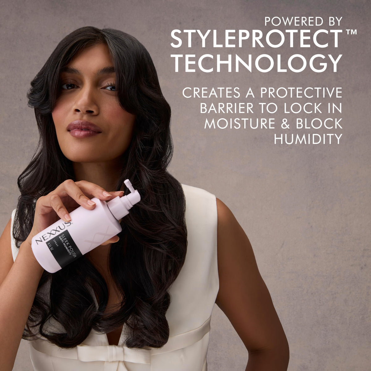 Light Slate Gray Nexxus Anti-Humidity Spray Epic Shine for Long Lasting, Weightless Shine, with StyleProtect Technology 8 oz