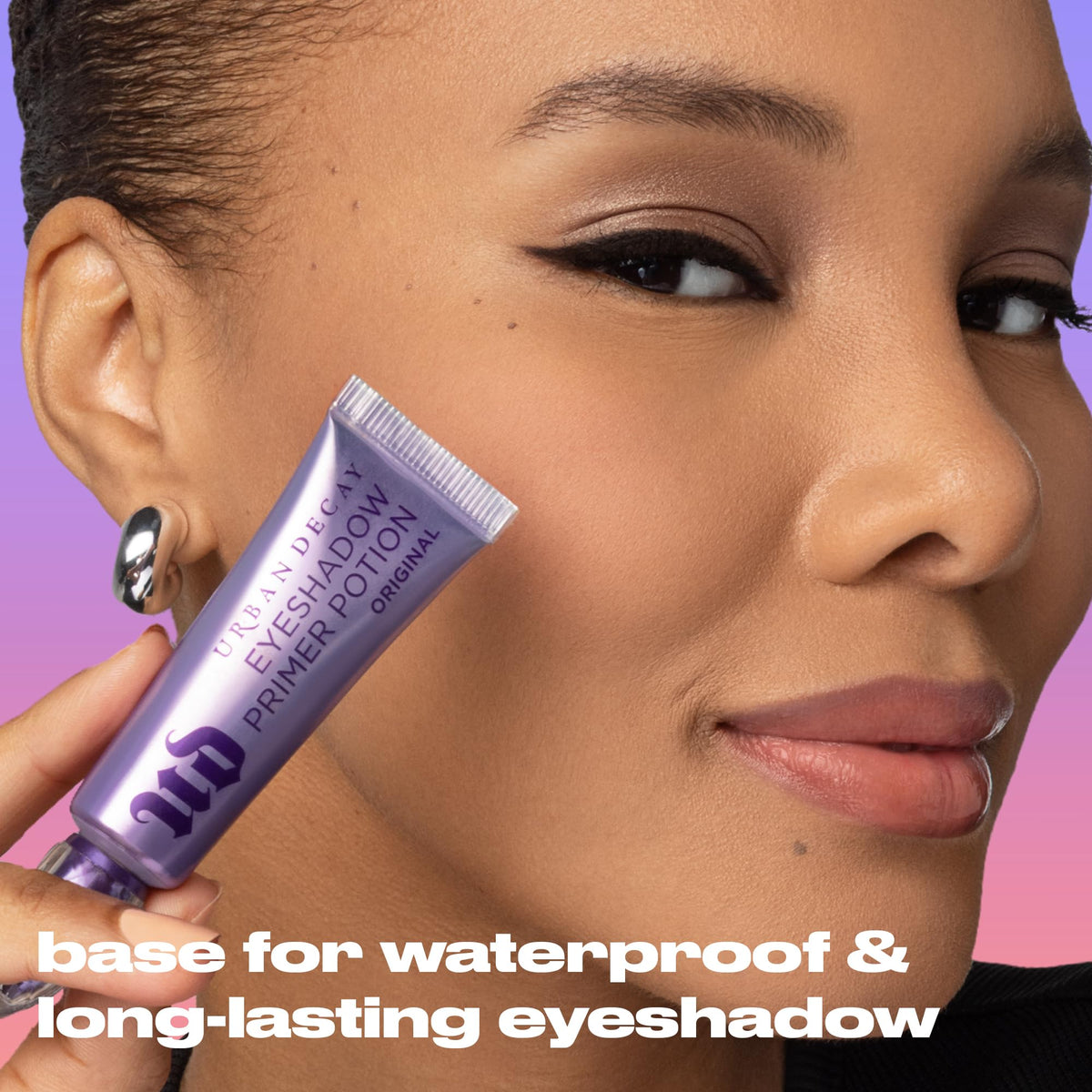 Dark Salmon Urban Decay Anti-Aging Eyeshadow Primer Potion - Transparent (0.16 oz Mini)
