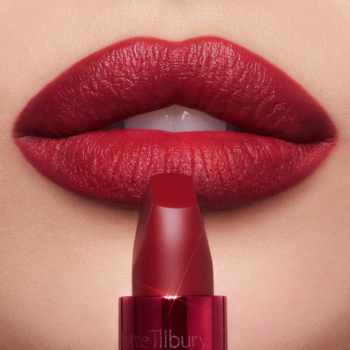 Light Pink Charlotte Tilbury Matte Revolution Lipstick - Long Lasting, Hydrating