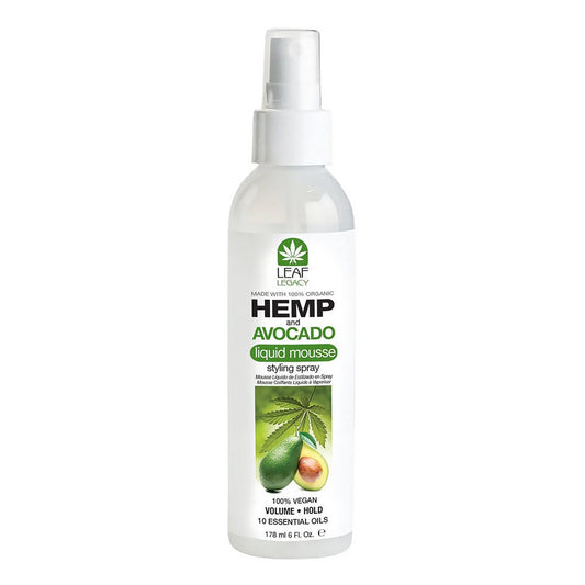 White Smoke FANTASIA LEAF LEGACY Hemp &amp; Avocado Liquid Mousse Styling Spray (6oz)
