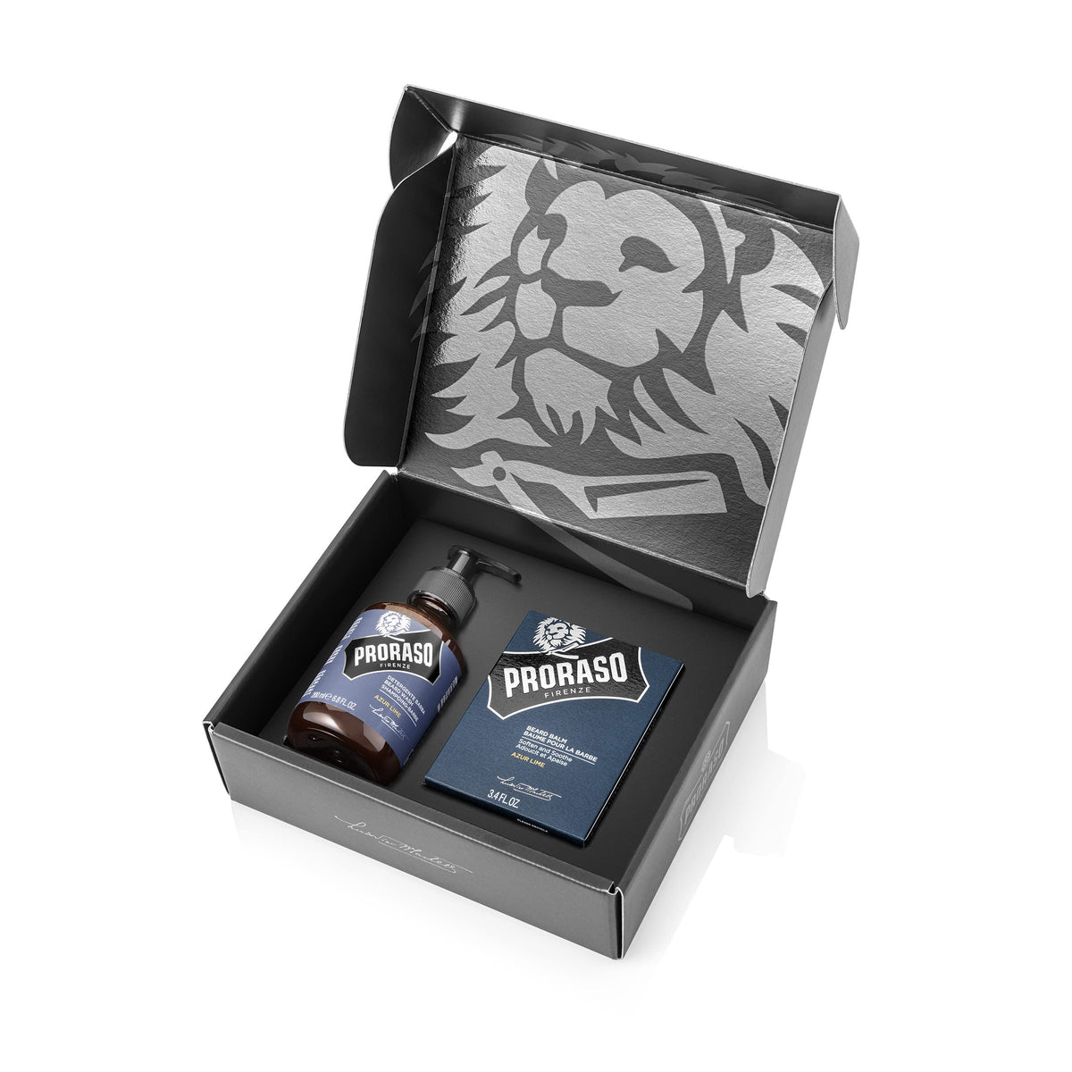 White Smoke Proraso Azur Lime Beard Care Duo Kit