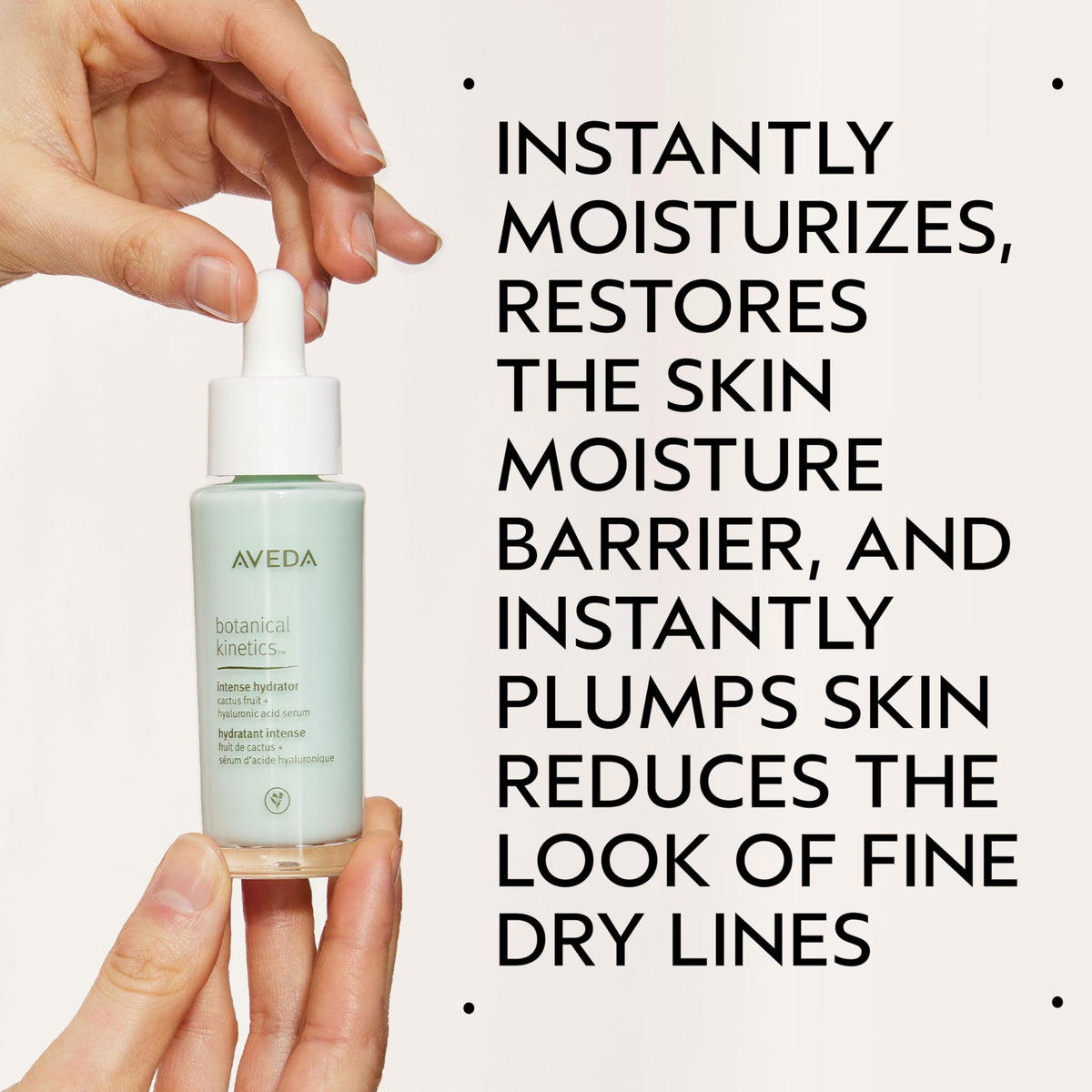 Misty Rose Aveda Botanical Kinetics Intense Hydrator Serum | Restores Skin Moisture Barrier | Minimizes the Look of Dry, Fine Lines | with Plant-Derived Hyaluronic Acid | 98% Naturally Derived*, 1 Fl Oz