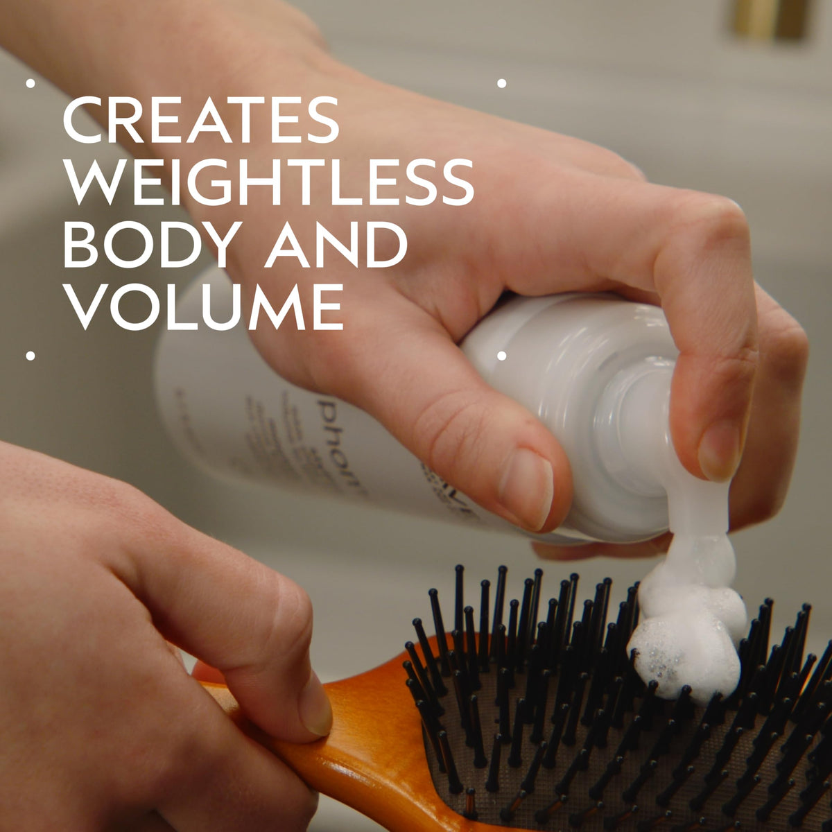 Rosy Brown AVEDA Phomollient Styling Foam | Weightless Volumizing Mousse for Fine to Medium Hair | Adds Body & Shine | Refill, 6.7 Fl Oz