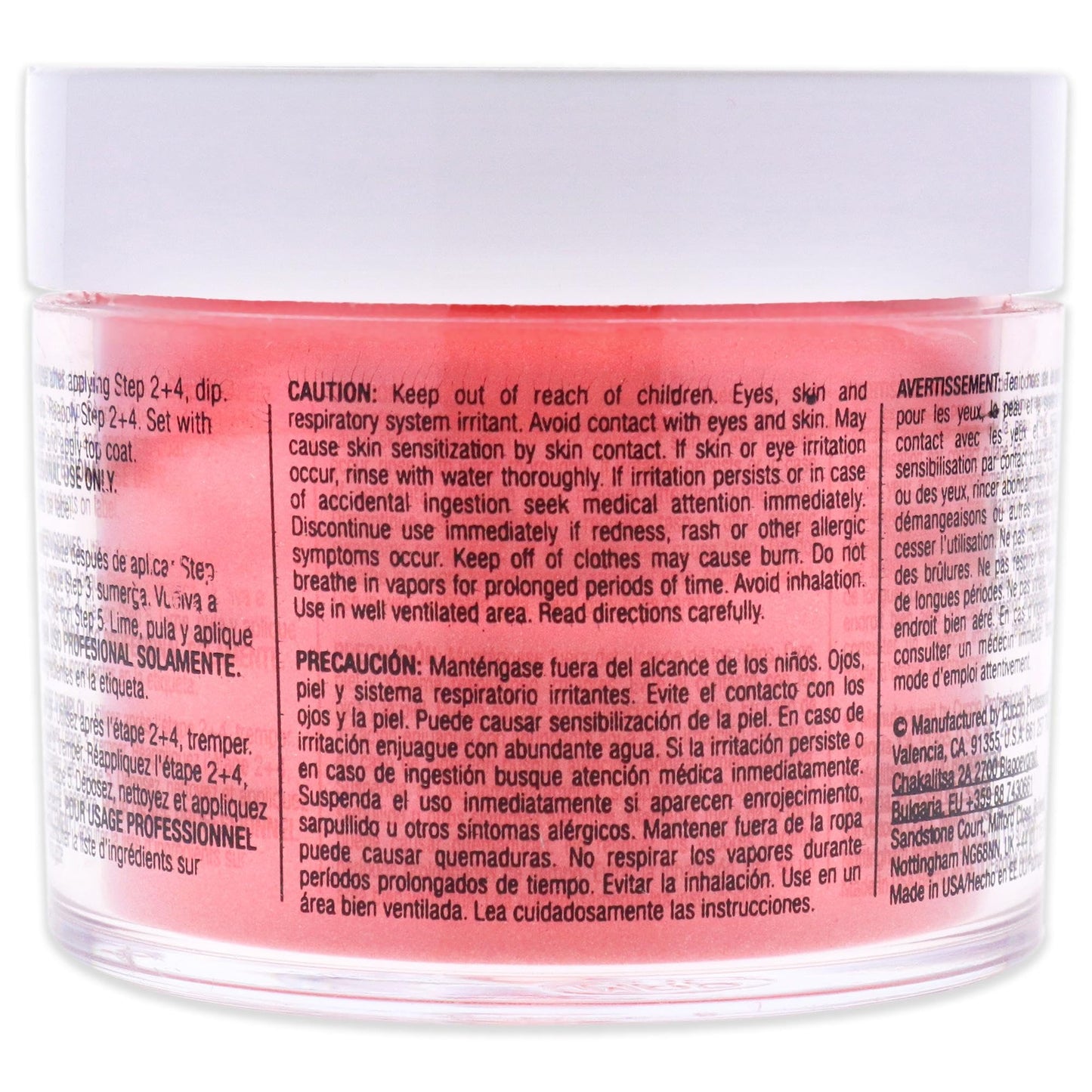 Light Gray Cuccio Pro Powder Polish Nail Colour Dip System - Chillin In Chile for Women - 1.6 oz Nail Powder