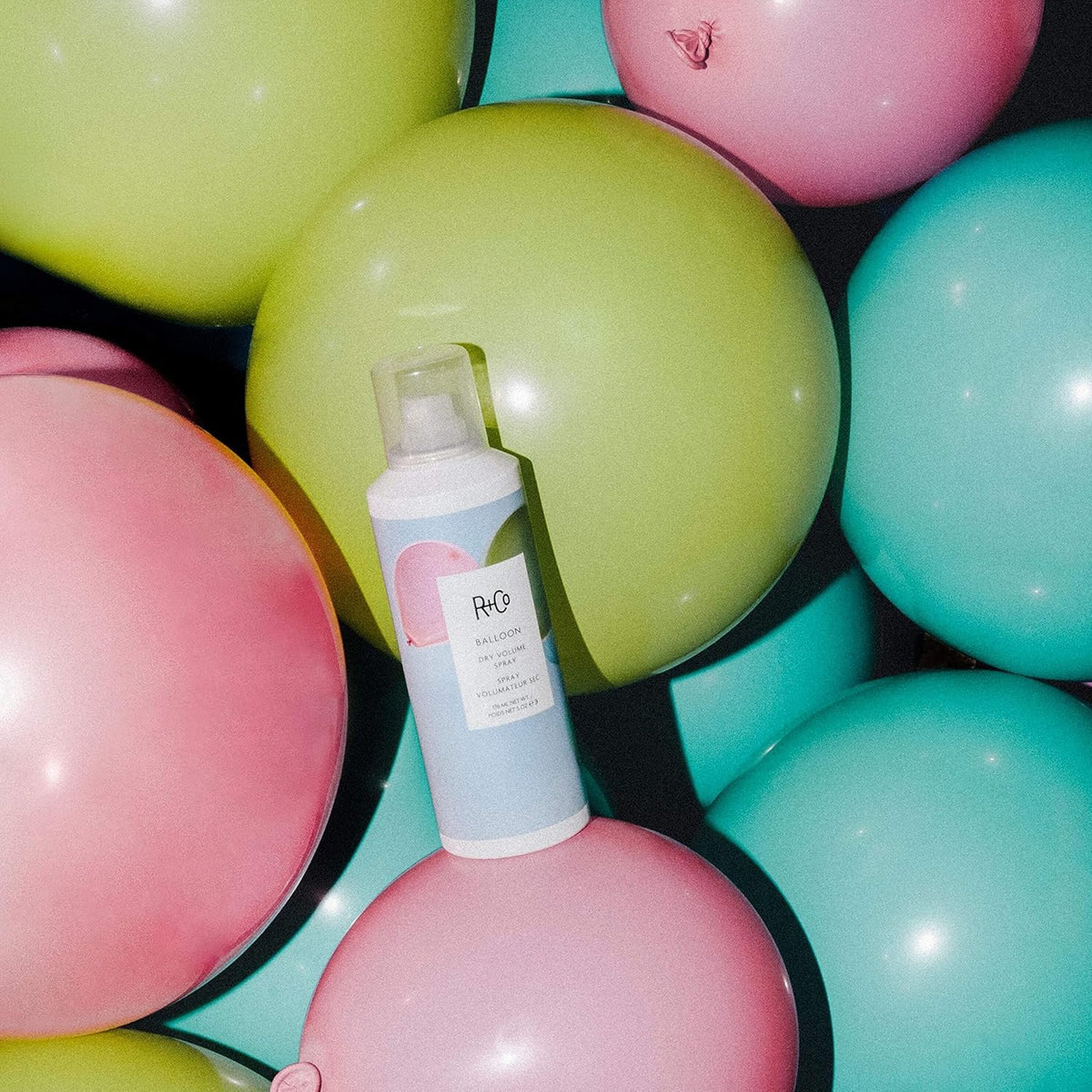 Tan R+Co BALLOON Dry Volume Spray Travel, 2 Oz