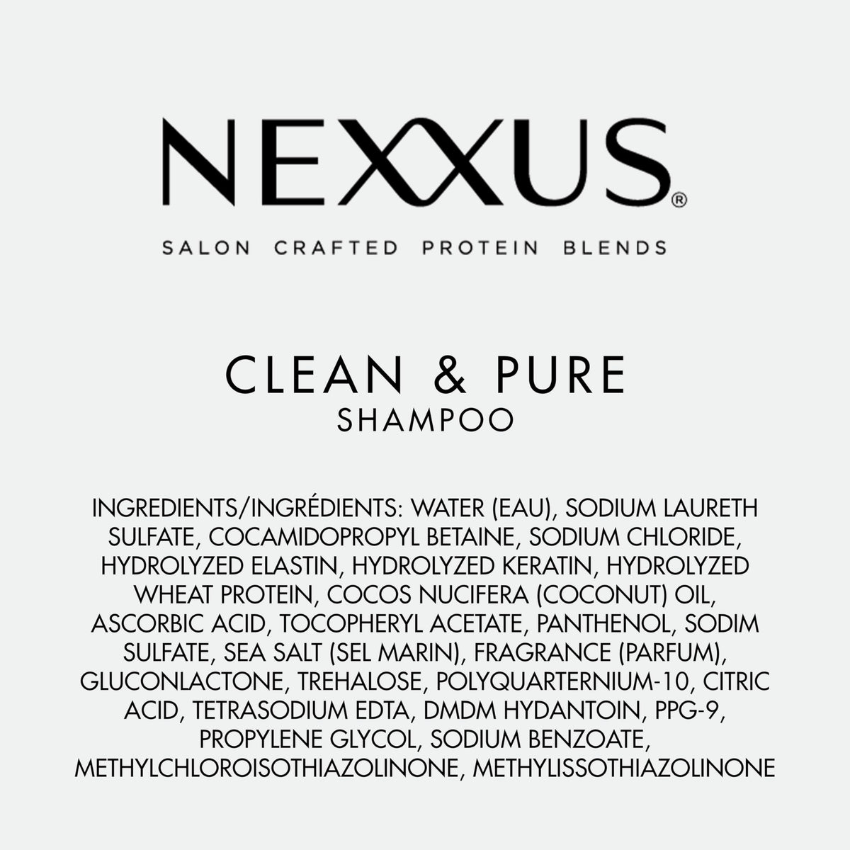 White Smoke Nexxus Clean & Pure Hair Regimen Pack Shampoo, Conditioner and Scrub Detox Hair Products Sulfate Free, Silicone free, Paraben Free 3 Count