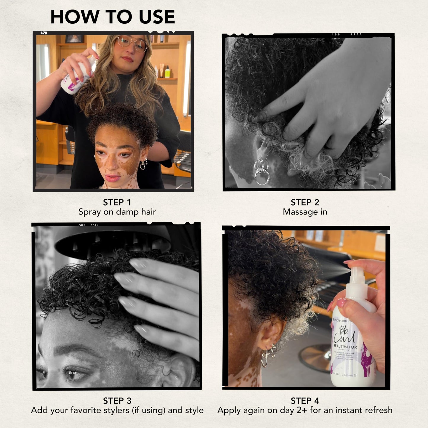 Dim Gray Bumble and bumble. Curl Reactivator Hair Mist | For Revived + Re-moisturized Coils, Curls, Waves | Anti Frizz | UV Protection| With Jojoba, Avocado + Coconut Oil |Travel Size, 8.5 Fl Oz