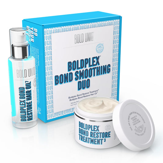 White Smoke Boldplex 3 & 7 Bond Restore Protein Treatment & Oil Duo for Dry & Damaged Hair - Hydrating Formula for Curly, Colored, Frizzy, Broken or Bleached Types. Cruelty-Free & 100% Vegan