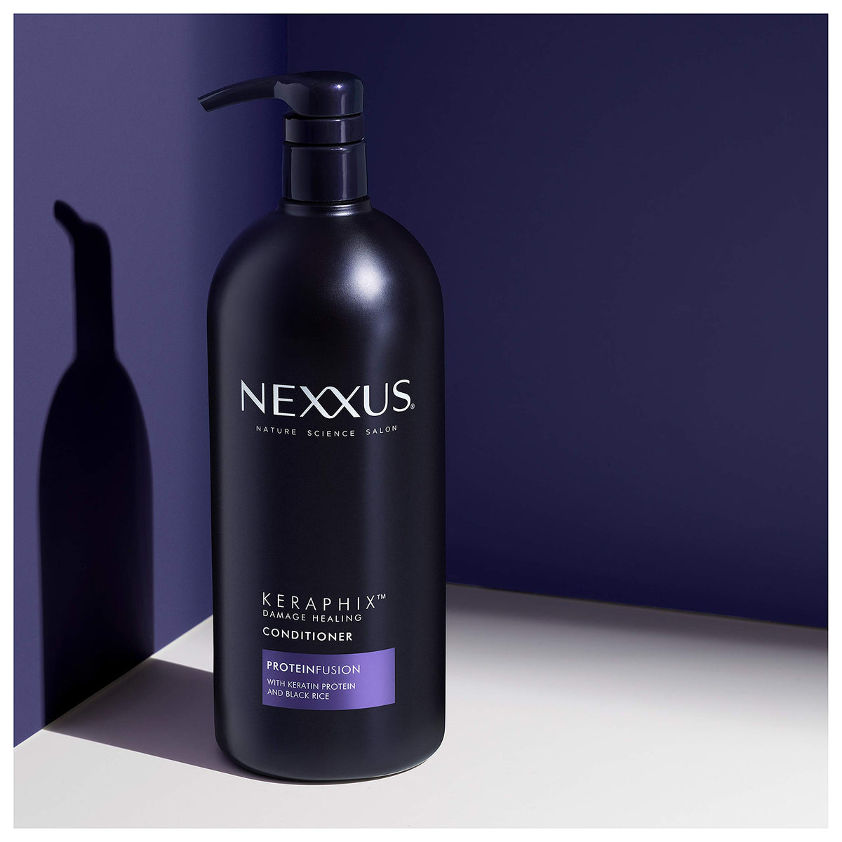 Dark Slate Gray Nexxus Conditioner for Damaged Hair Keraphix with ProteinFusion Silicone-Free Conditioner with Keratin Protein and Black Rice 33.8 oz