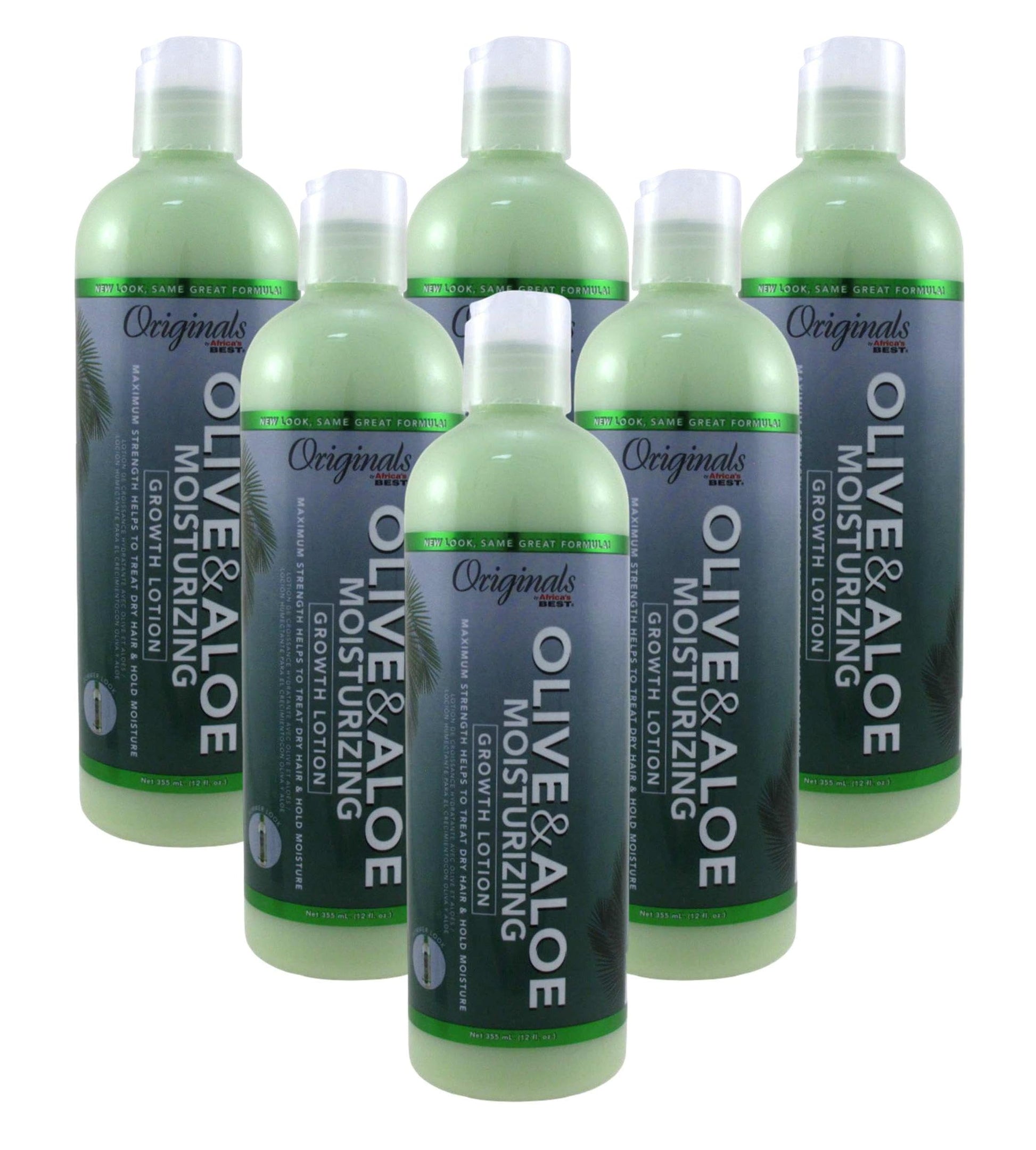 White Smoke Africas Best Orig Olive Oil Max Strength Grow Lotion 12 Ounce (355ml) (6 Pack)