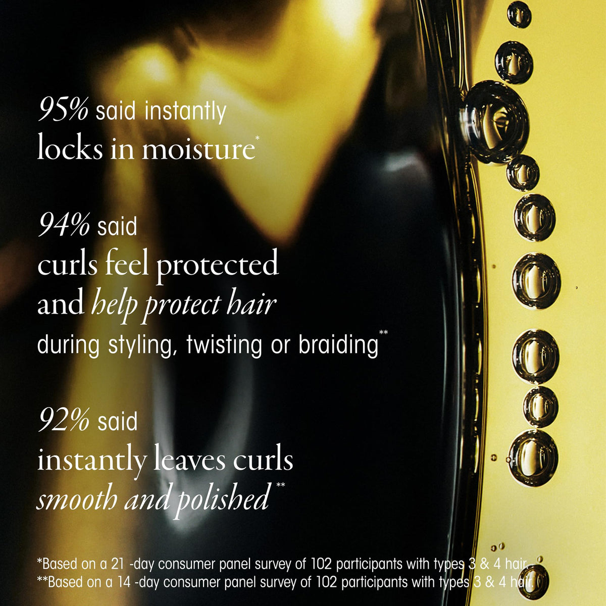 Black Oribe Eternal Curls Polish & Protect Oil - Nourishes & Adds Shine - 3.4oz