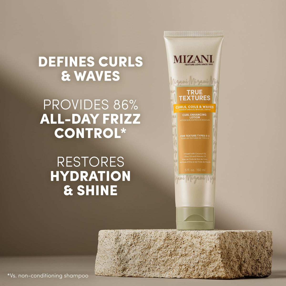 Dark Gray Mizani True Textures Curl Enhancing Lotion – For Curly Hair