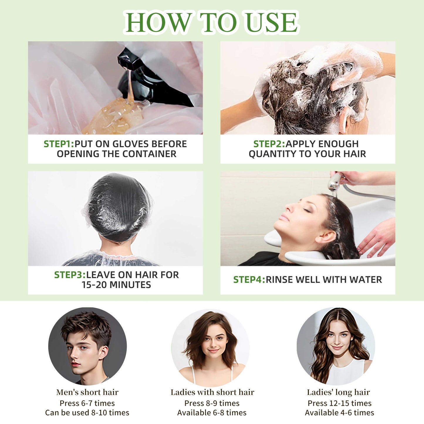 White Smoke SHIHUANUO Hair Dye Shampoo 3 in 1 for Gray Hair Coverage, Herbal Ingredients Natural Shampoo Hair Dye for Women & Men/PDD-Free 520m（Brown）