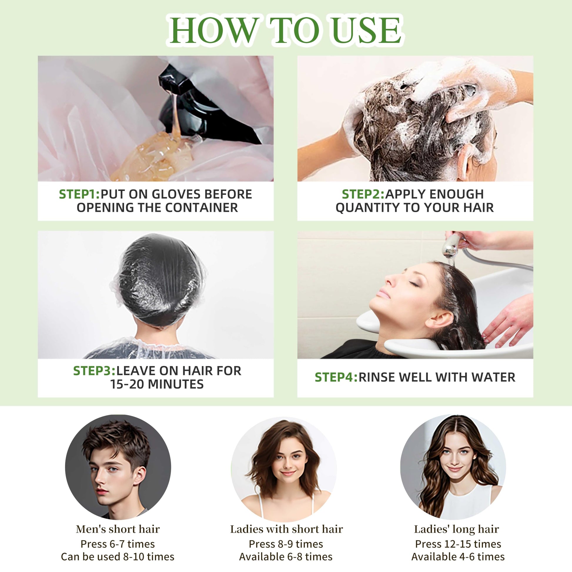 White Smoke SHIHUANUO Hair Dye Shampoo 3 in 1 for Gray Hair Coverage, Herbal Ingredients Natural Shampoo Hair Dye for Women & Men/PDD-Free 520m（Brown）