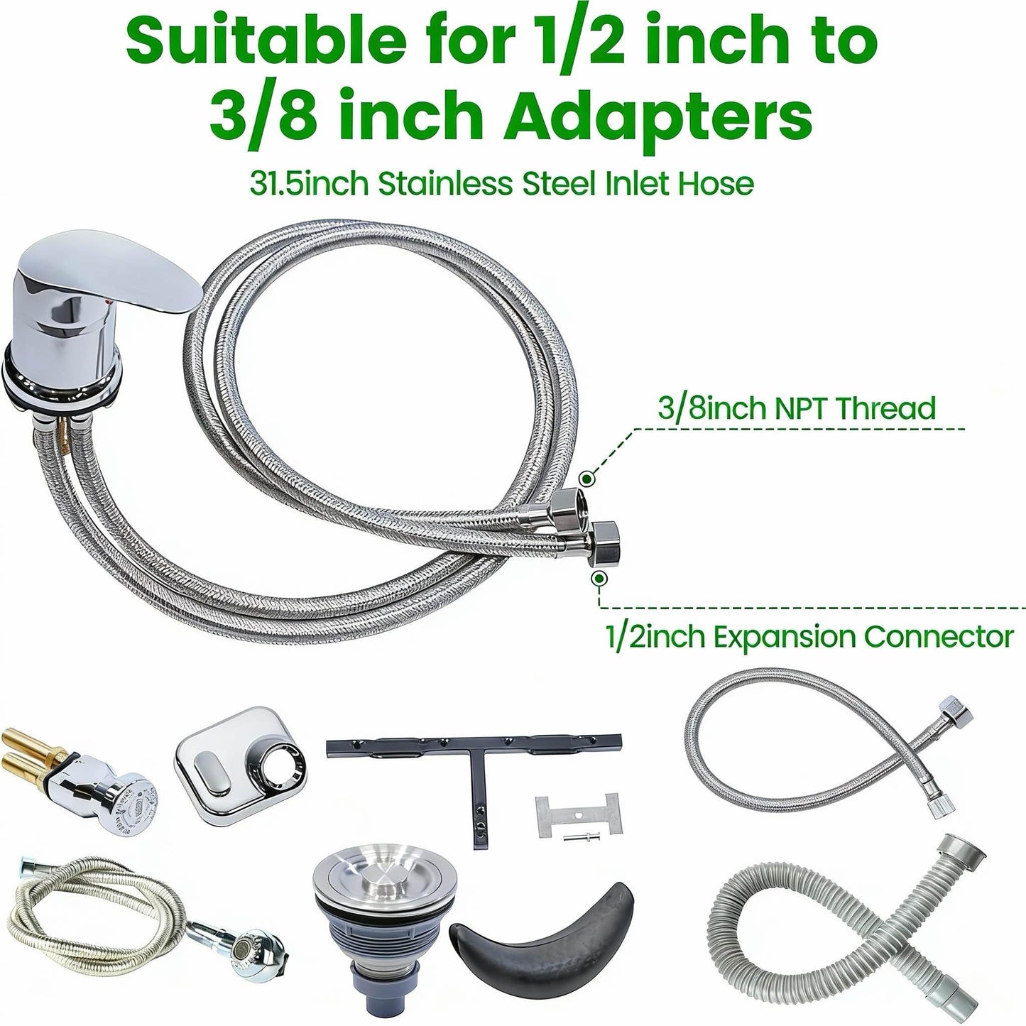 White Smoke Shampoo Bowl for Salons, Hair Sink with Upgraded Leak-Proof Drain Kit, Portable Hair Washing Sink for Salon & Home, Hairs Backwash Basin Beauty Salon Equipment for Hairstylists