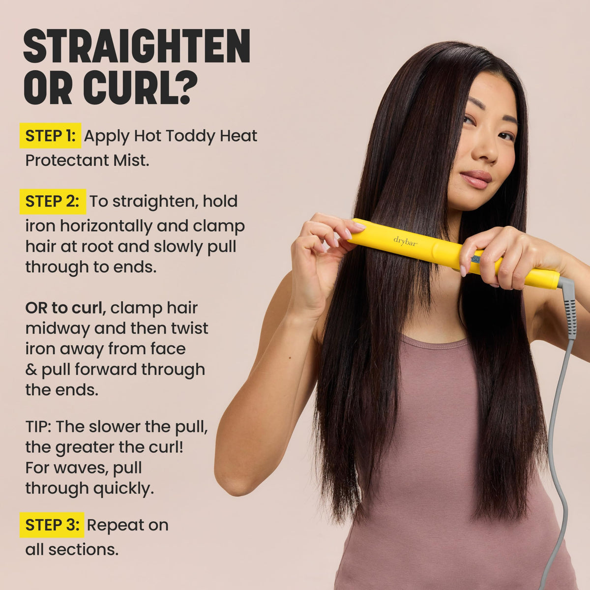 Light Gray Drybar The Tress Press 1" Straightening Iron