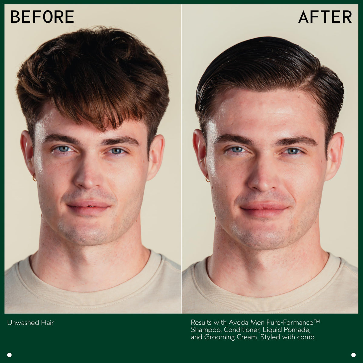 Light Gray Aveda Men Pure-Formance Conditioner | Daily Lightweight Conditioner for Men’s Hair | Conditions and Adds Shine | 99% Naturally Derived*, 10 Fl Oz