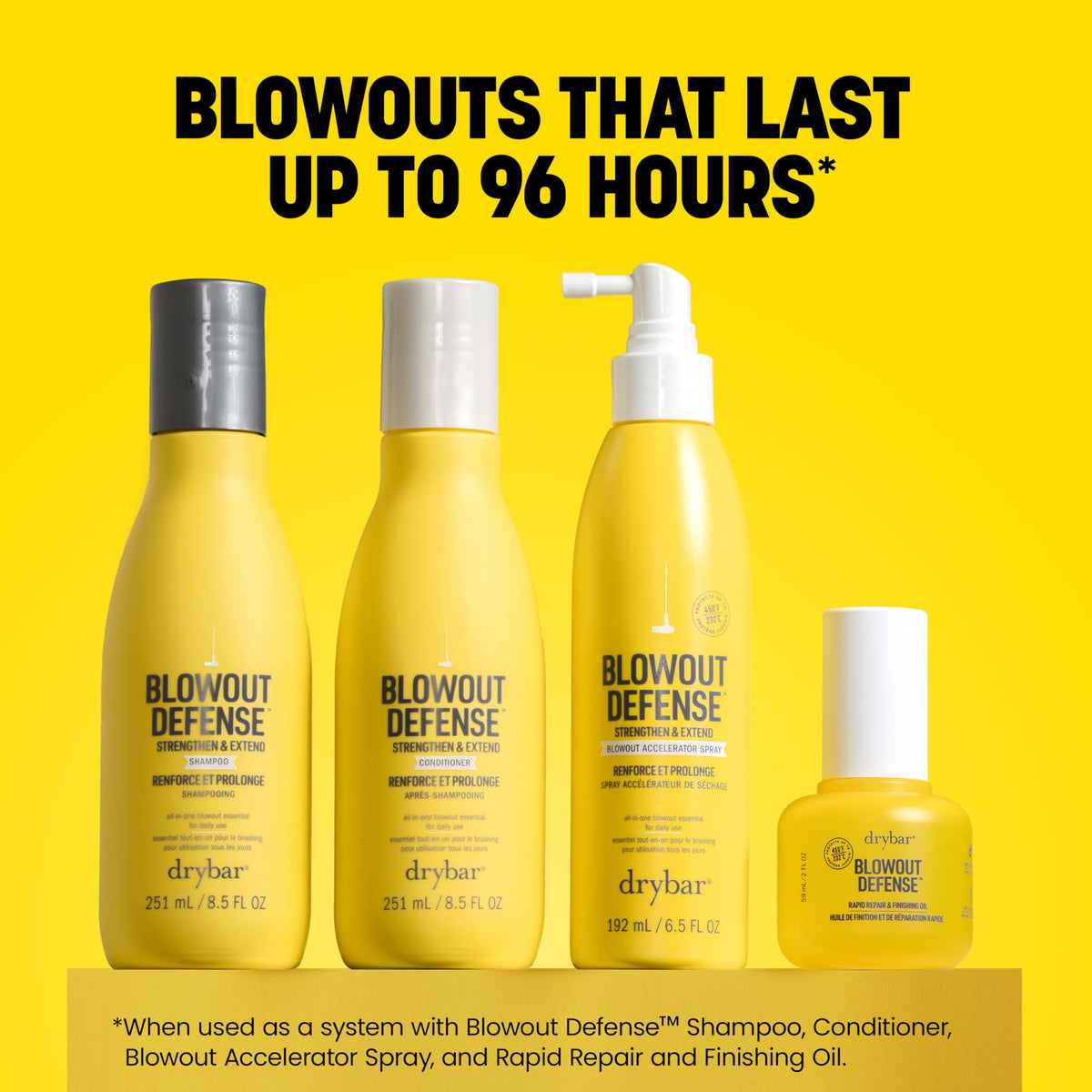 Gold Drybar Blowout Defense Rapid Repair and Finishing Oil, 2 oz