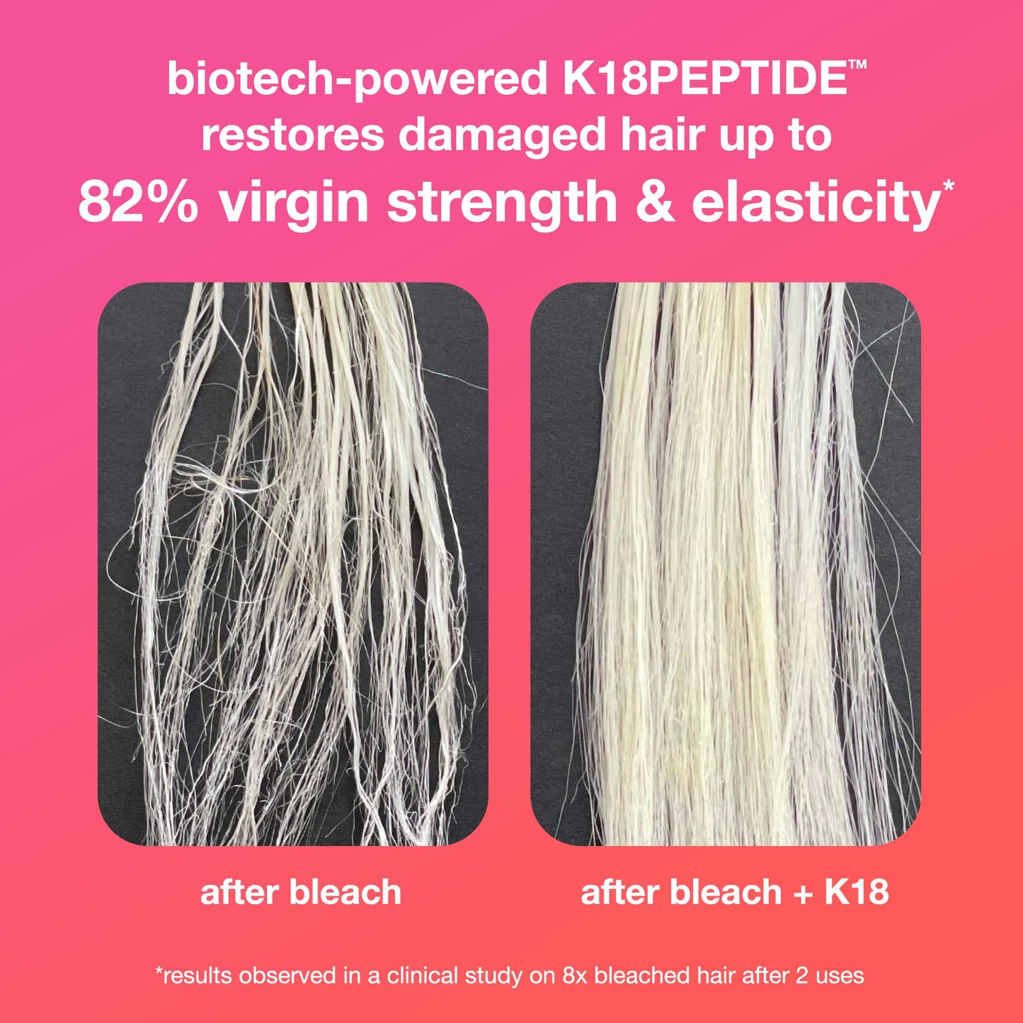 Tomato K18 Damage Control Trio, Damage Shield Shampoo + Conditioner + 4-Minute Molecular Repair Hair Mask, Lasting Damage Repair, Color-Safe Shampoo