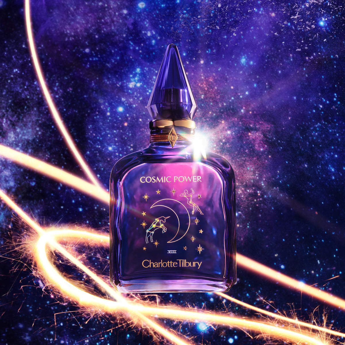 Black Charlotte Tilbury Cosmic Power Eau De Parfum - Amber Perfume for Women