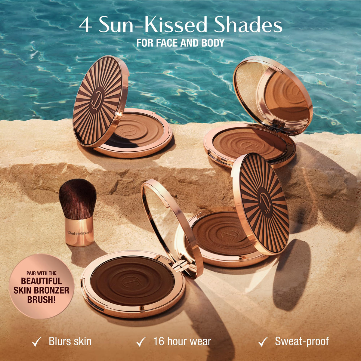 Sienna Charlotte Tilbury Beautiful Skin Face & Body Cream Bronzer Makeup