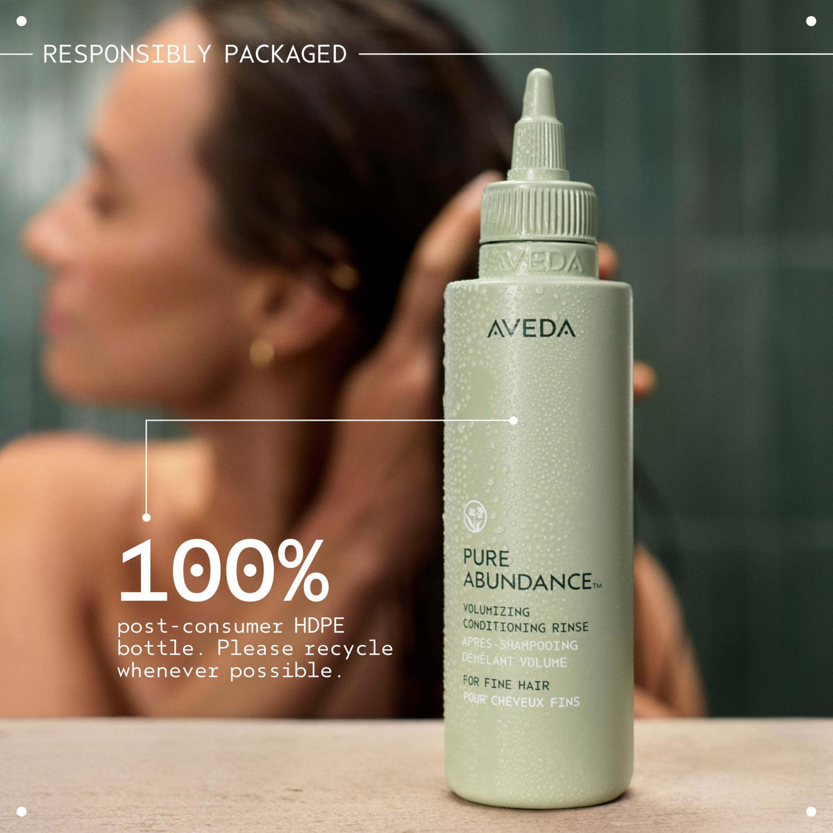 Dark Slate Gray AVEDA Pure Abundance Volumizing Conditioning Rinse | Lightweight Volumizing Conditioner For Fine Hair | Reduces Breakage | Notes of Jasmine, Peppermint, Pamarosa and Ylang Ylang | 5 Fl Oz