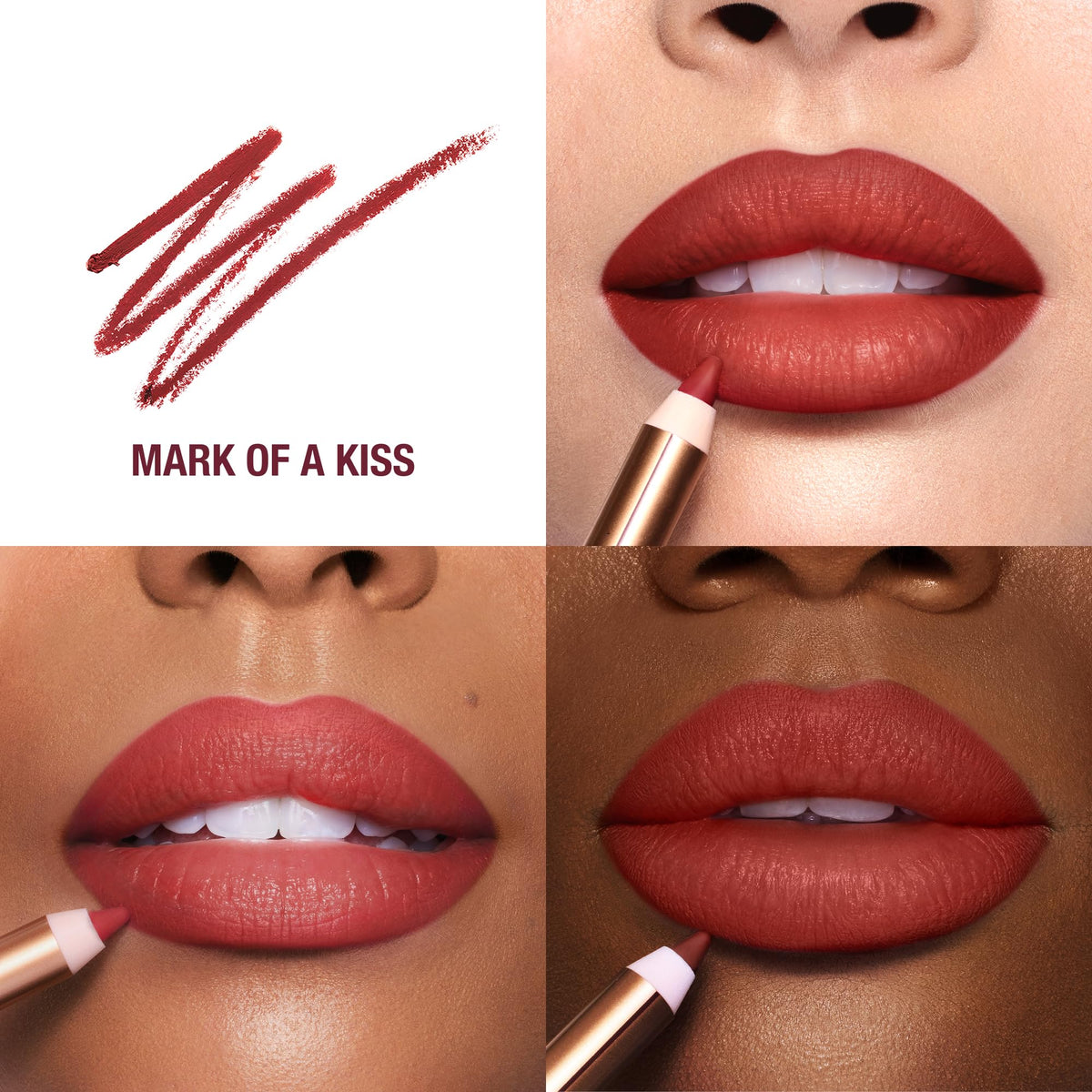 White Smoke Charlotte Tilbury Lip Cheat Lip Liner Pencil - Gives Lips a Fuller-Looking, Defined Pout - Enriched with Jojoba Oil & Hyaluronic Acid - Waterproof, Smudge-Proof & Transfer-Proof