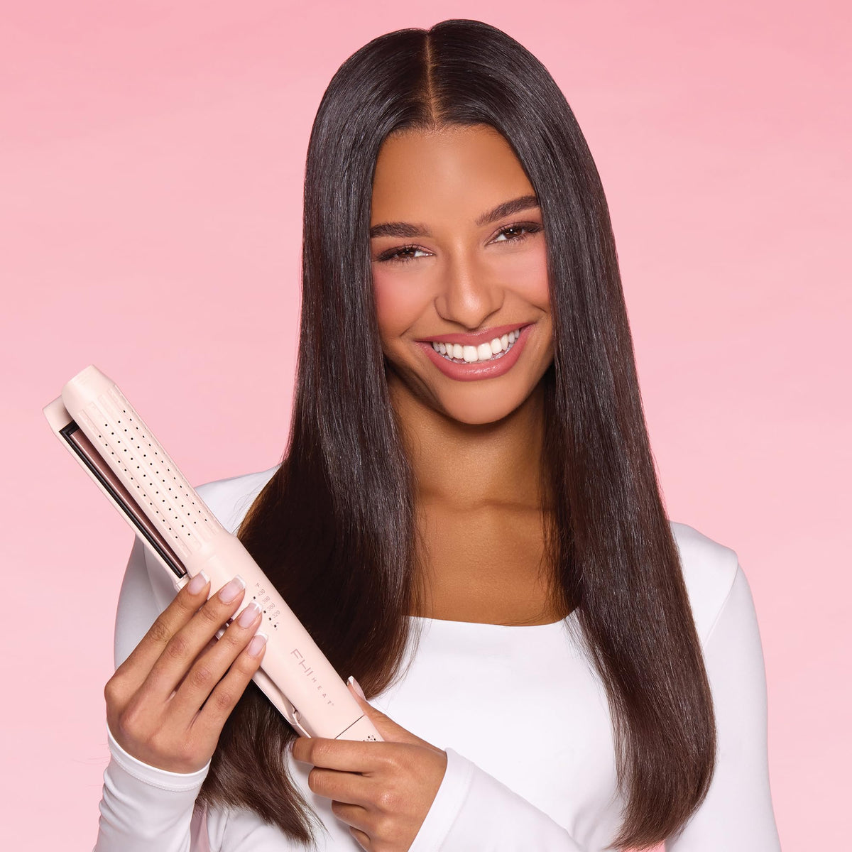 Light Pink FHI Heat AeroStyle™ Styling Iron 1" - Vented Curler and Straightener