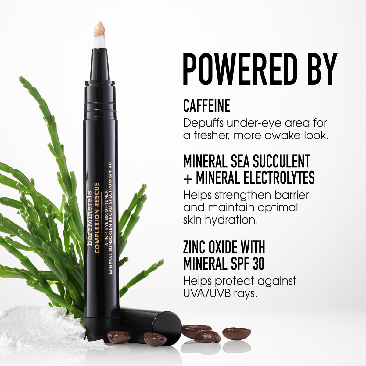 White Smoke bareMinerals Complexion Rescue 3-in-1 Eye Brightener (Deep)
