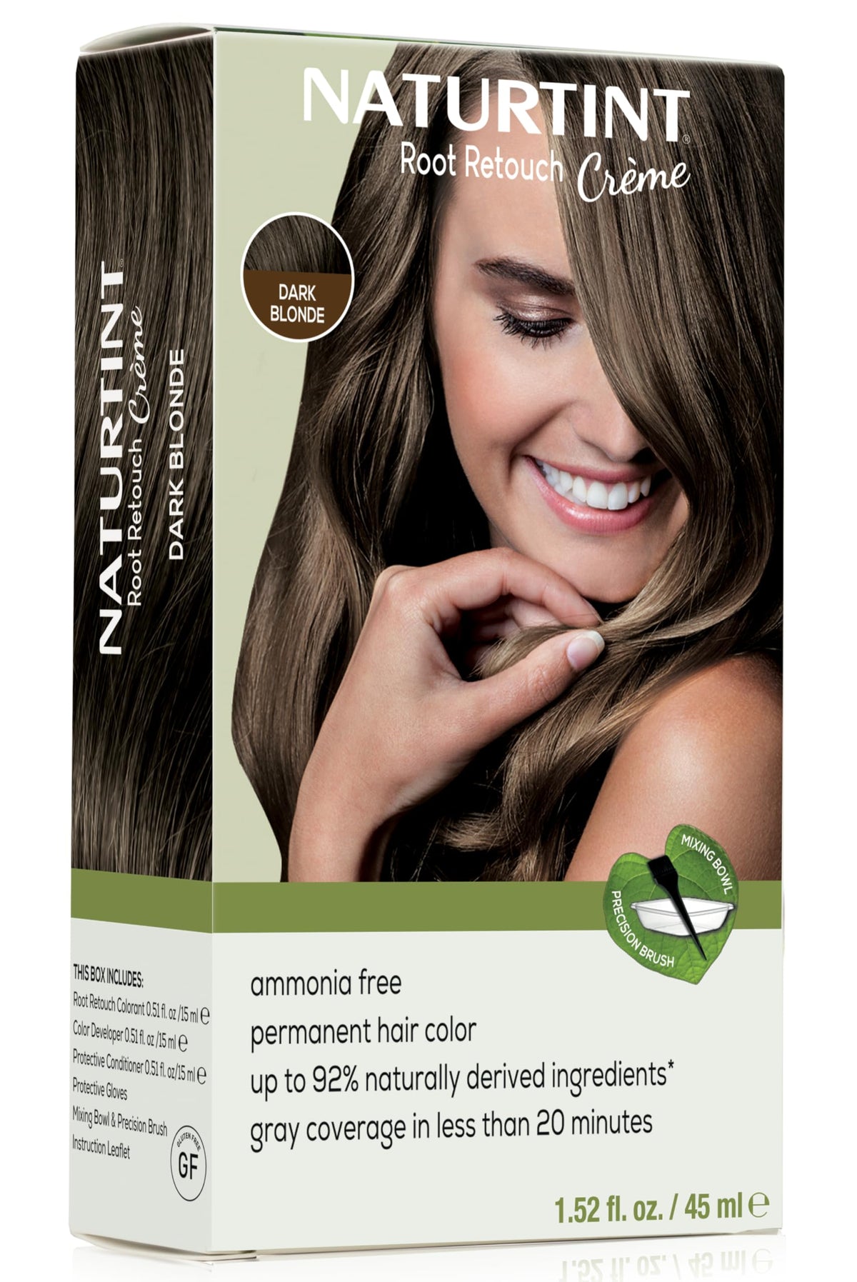 Lavender Naturtint Dark Blonde Root Retouch Crème Permanent Hair Color - Ammonia Free, Conceal Grays, No Artificial Scent, 1.52 Fl Oz