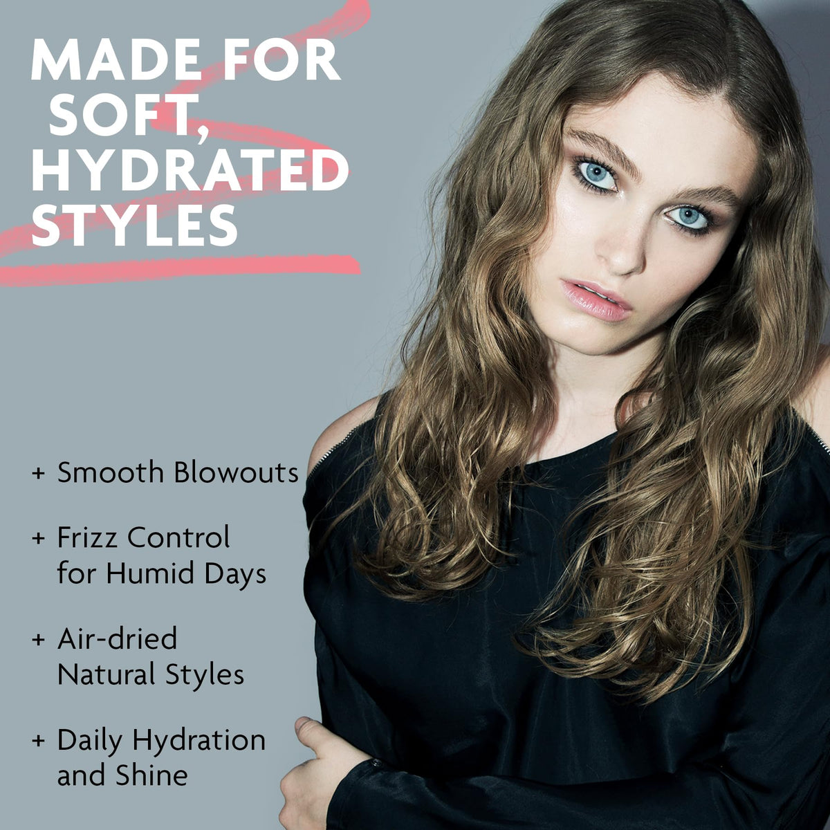 Dark Gray R+Co HIGH DIVE Moisture + Shine Crème