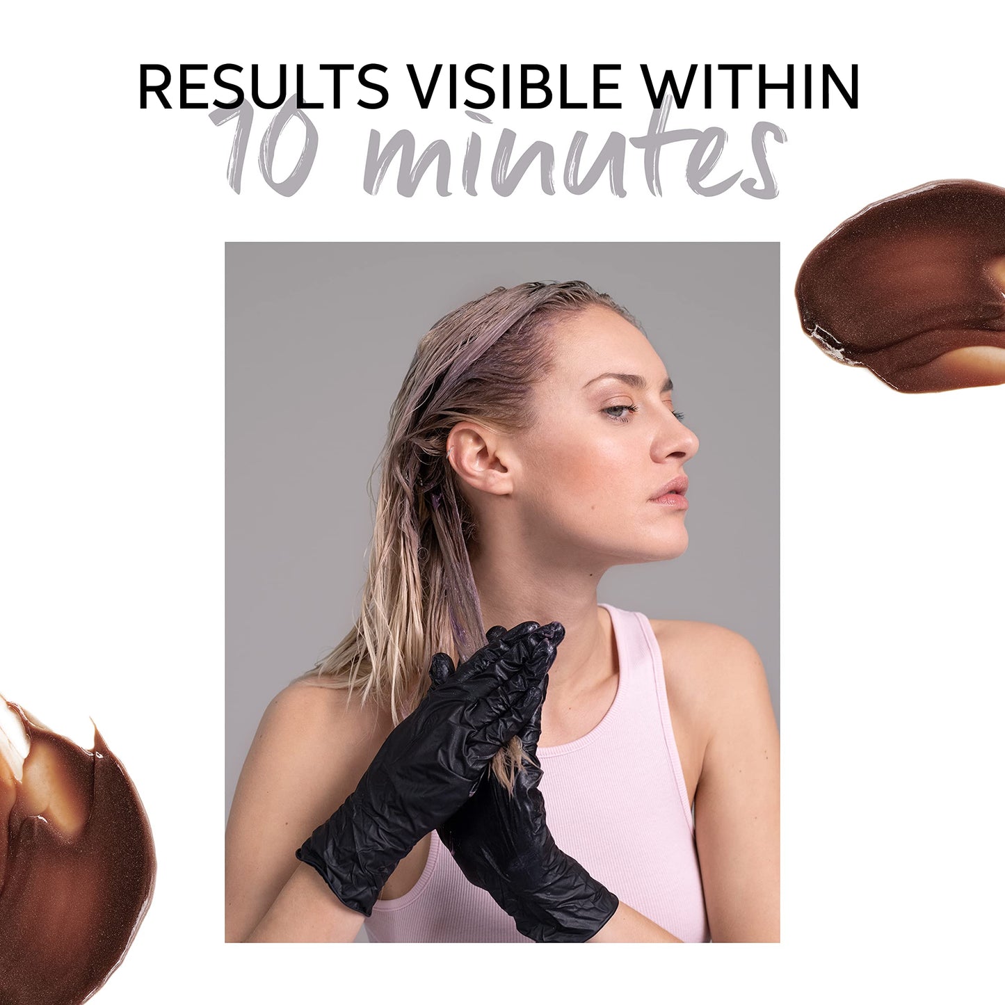 White Smoke Wella Professionals Color Fresh Mask | Golden Gloss | Natural Shade | Hair Color-Depositing Mask | Vegan Formula with Avocado Oil | Zero Damage | Silicone Free | 5 Fl Oz