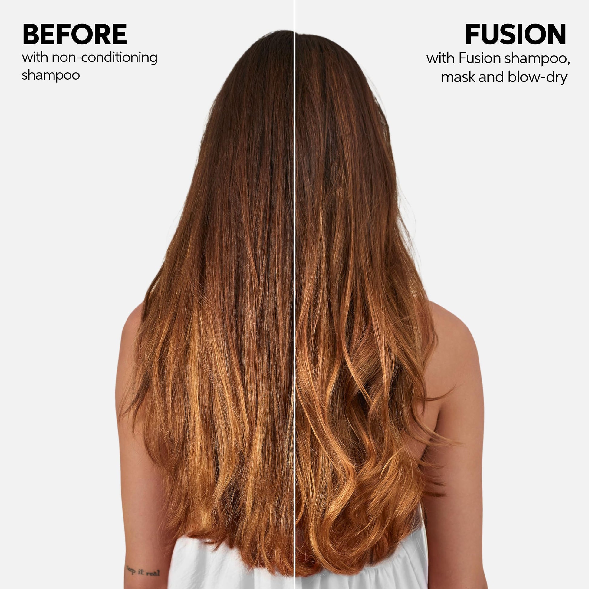White Smoke Wella Professionals Fusion Intense Repair Shampoo for Damaged Hair | Repairs, Strengthens & Protects Against Breakage for Smooth, Silky Hair | 8.4 Fl Oz