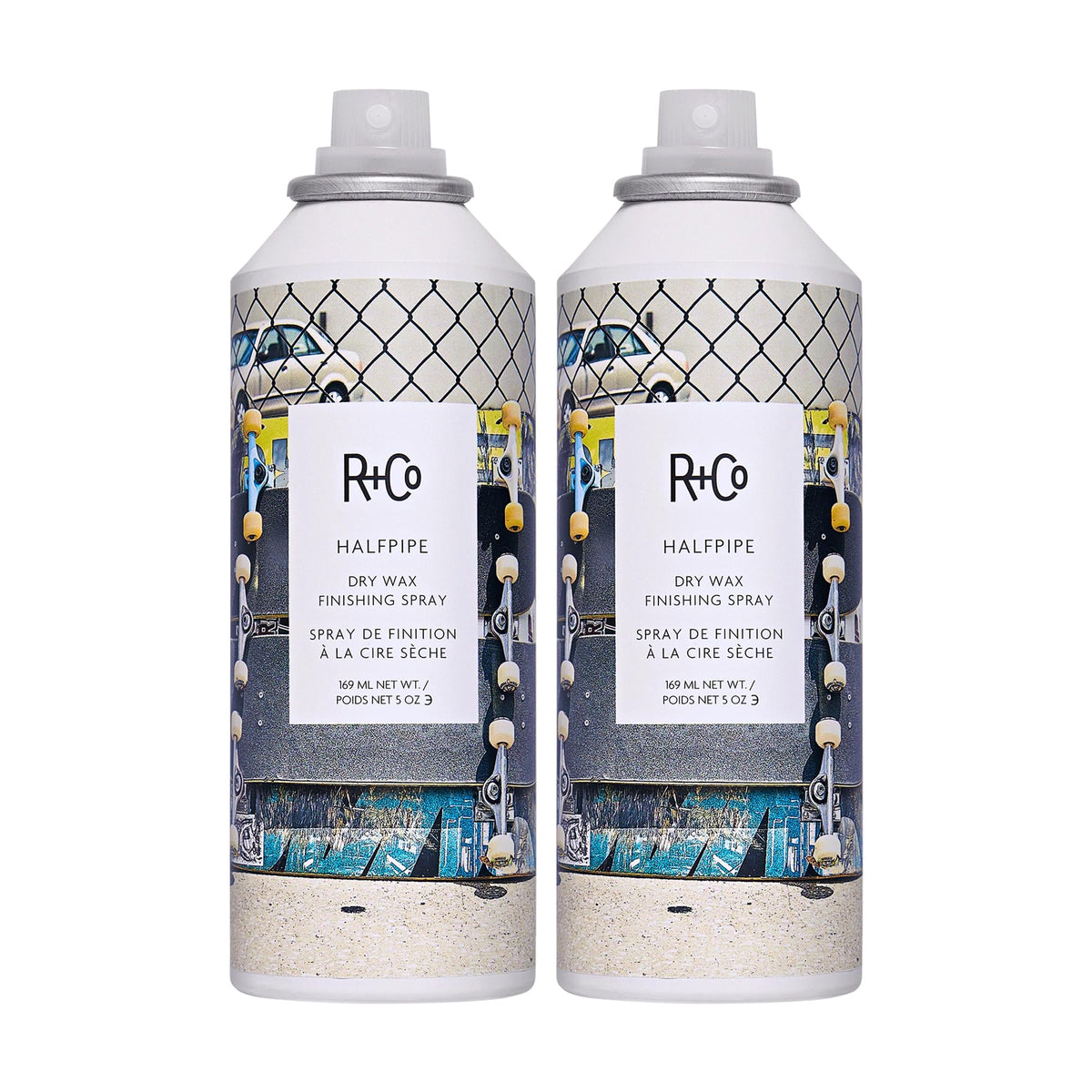 White Smoke R+Co HALFPIPE Dry Wax Finishing Spray, 5 Oz