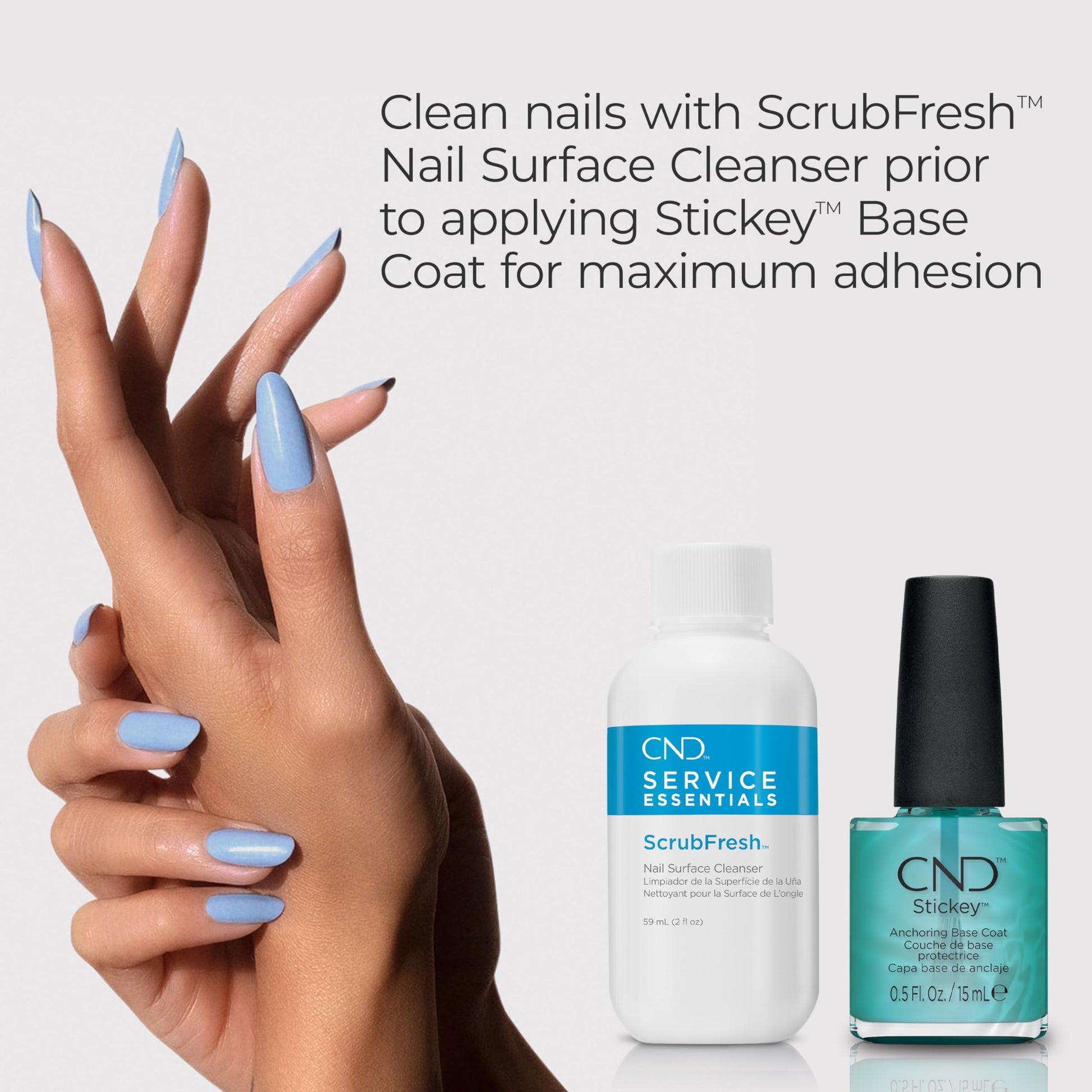 Lavender CND SCRUBFRESH Nail Surface Cleaner (Packaging May Vary), 7.5 fl oz