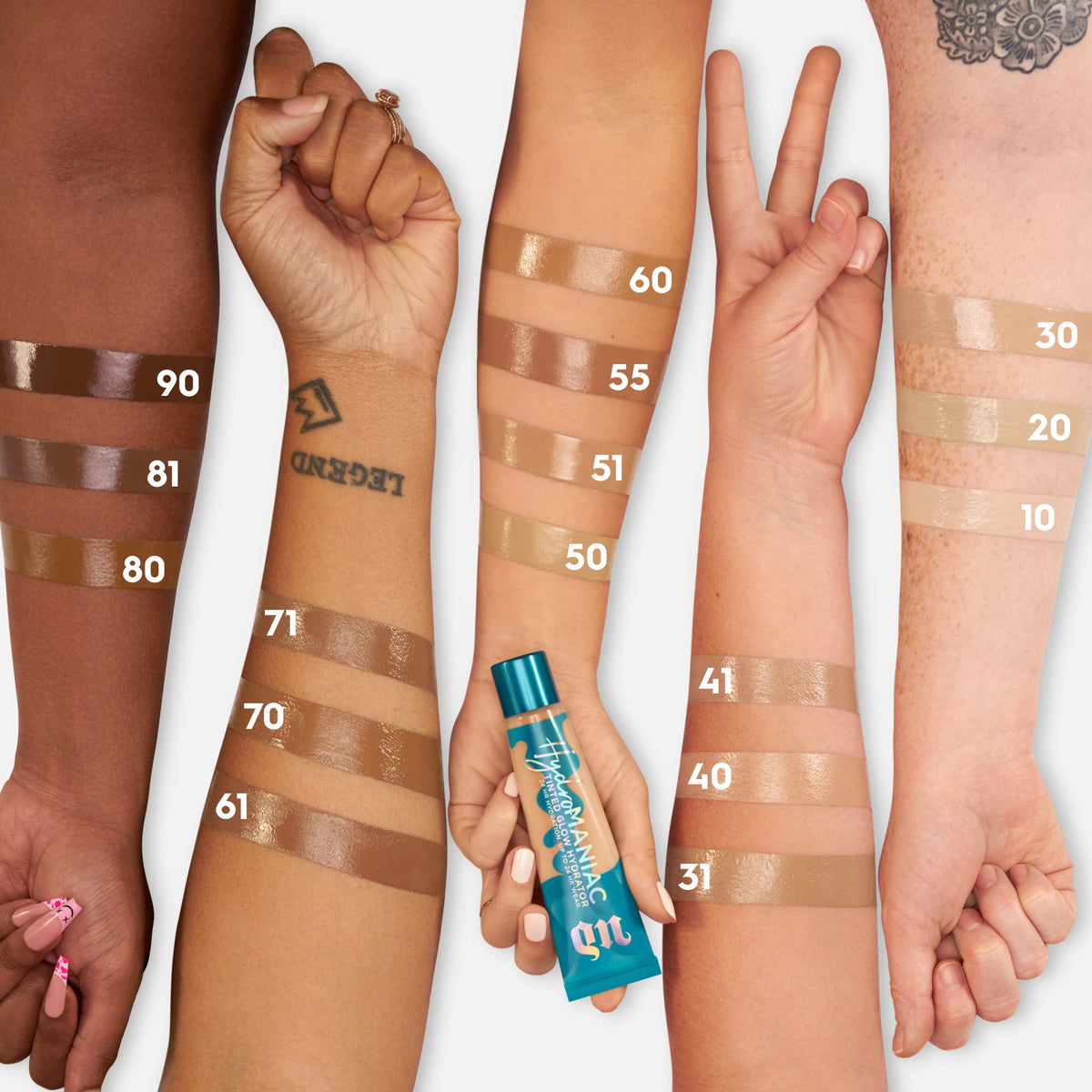 Dark Salmon Urban Decay Hydromanic Hydrating Dewy Foundation for Glowy Skin