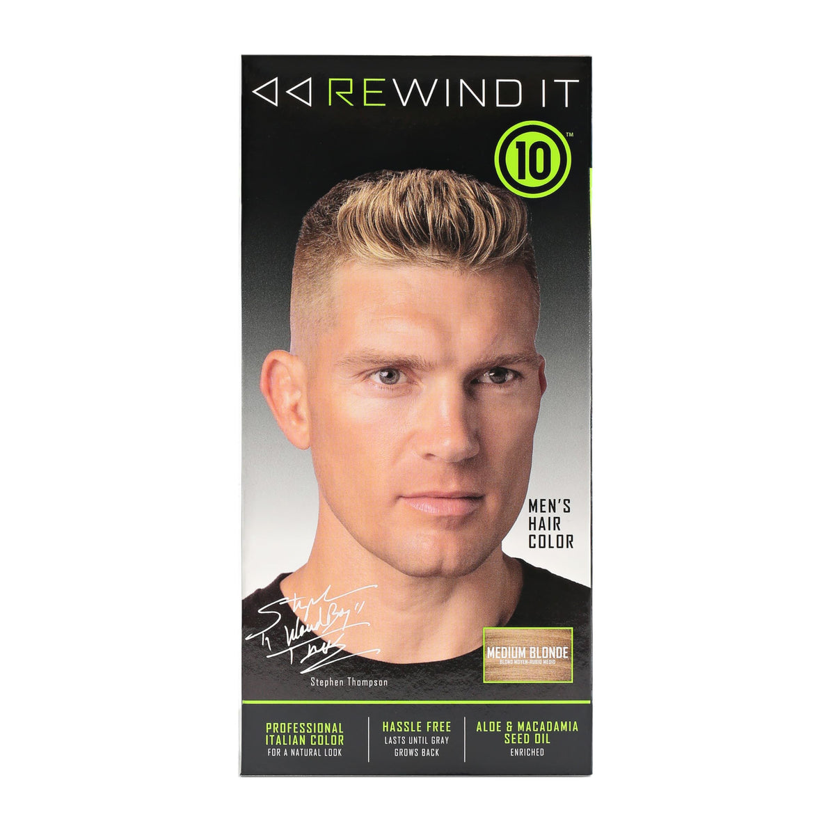 Black REWIND IT 10 Medium Blonde Men's Hair Color