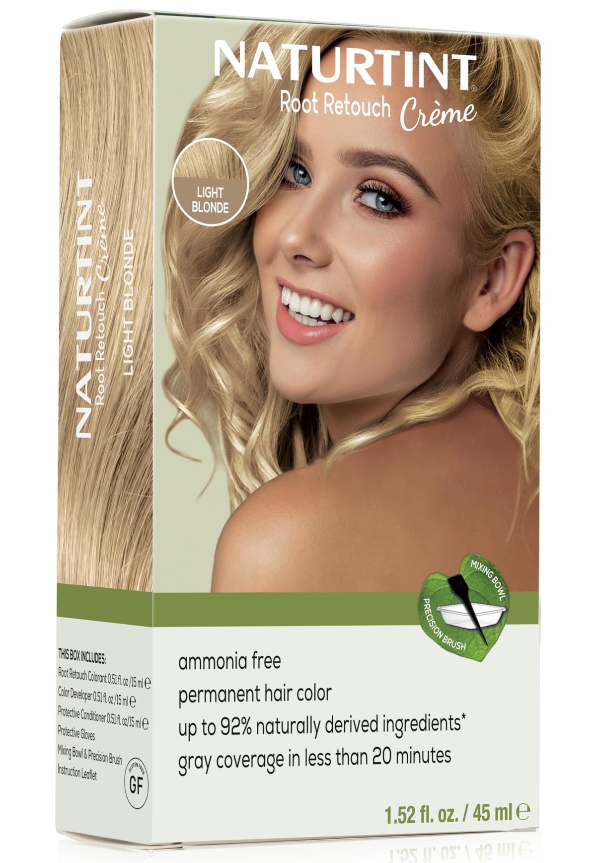 Lavender Naturtint Light Blonde Root Retouch Crème Permanent Hair Color - Ammonia Free, Conceal Grays, No Artificial Scent, 1.52 Fl Oz
