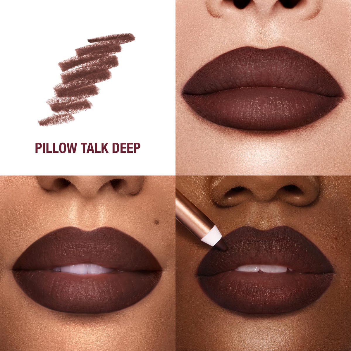 White Smoke Charlotte Tilbury Lip Cheat Lip Liner Pencil - Gives Lips a Fuller-Looking, Defined Pout - Enriched with Jojoba Oil & Hyaluronic Acid - Waterproof, Smudge-Proof & Transfer-Proof
